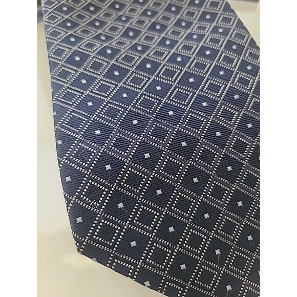 Tommy Hilfiger Mens Repp Imported Silk Classic Graphic Vintage Neck Tie Work - Picture 2 of 9